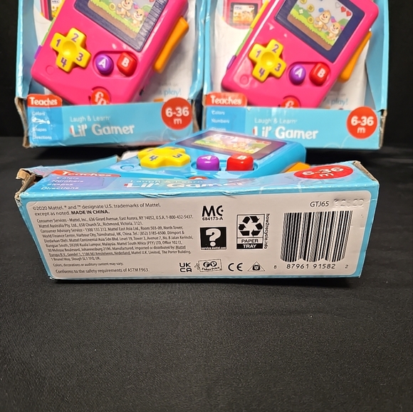 3pc Mixed Lot Of Fisher Price Laugh & Learn Lil Gamers 6-36 Months Damaged Boxes - Picture 3 of 10